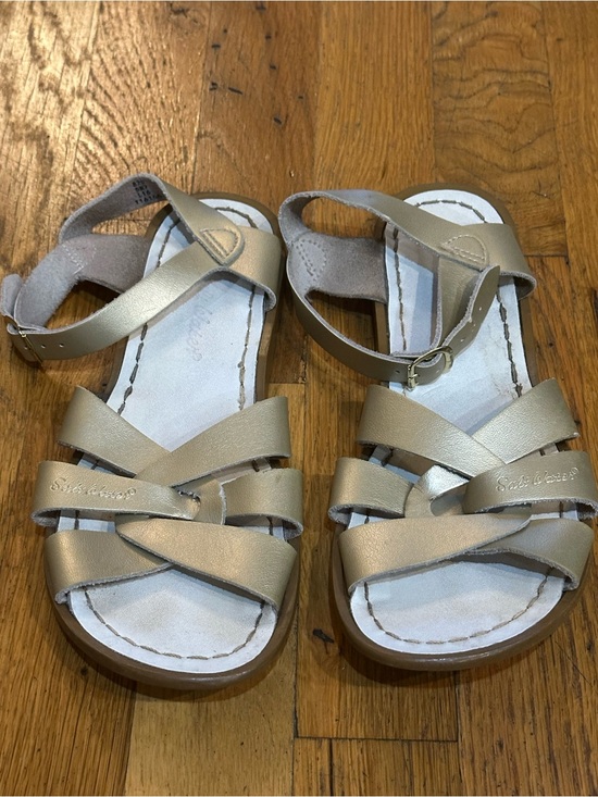 Salt Water Sandals by Hoy Other - Salt Water Sandals The Original in Metallic Gold Strappy Sandals